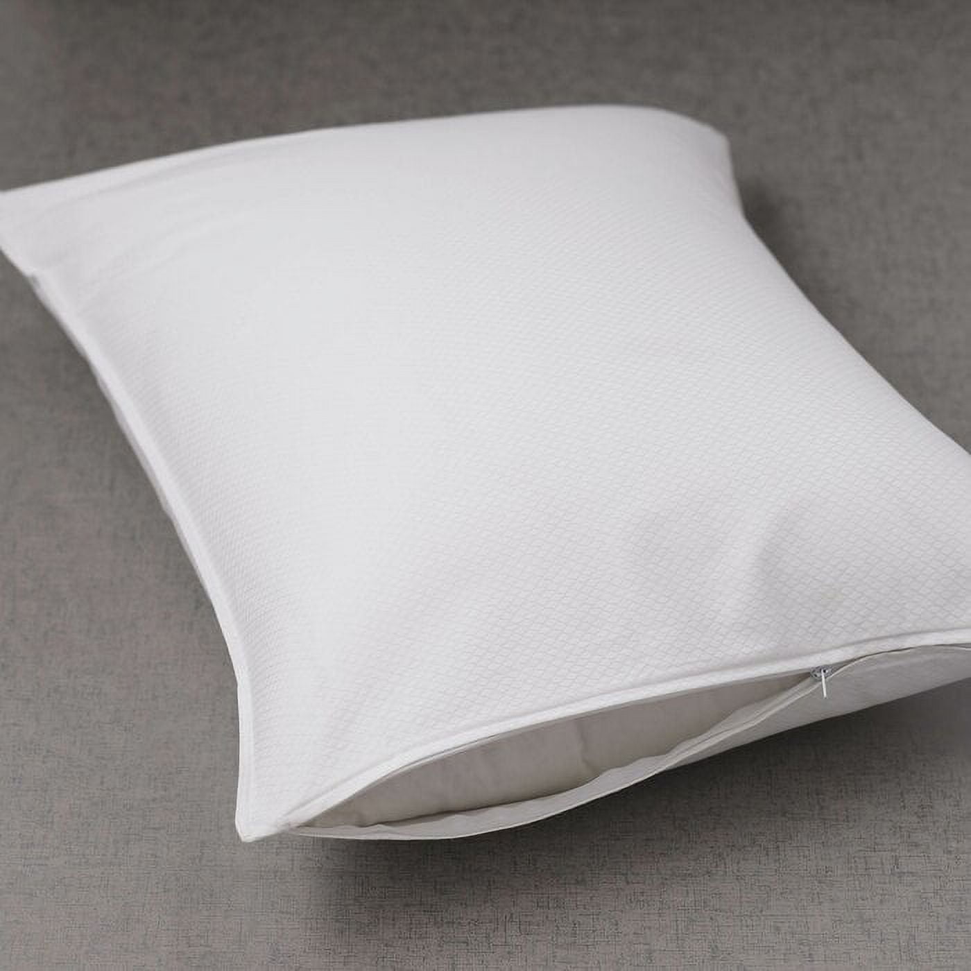 King Size White Cotton Cooling Pillow Protector