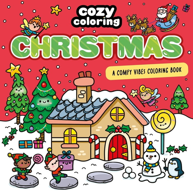 Cozy Coloring: Christmas: A Comfy Vibes Coloring Book for Adults and Kids: Simple, Relaxing Pages Featuring Winter Wonde, (Paperback)