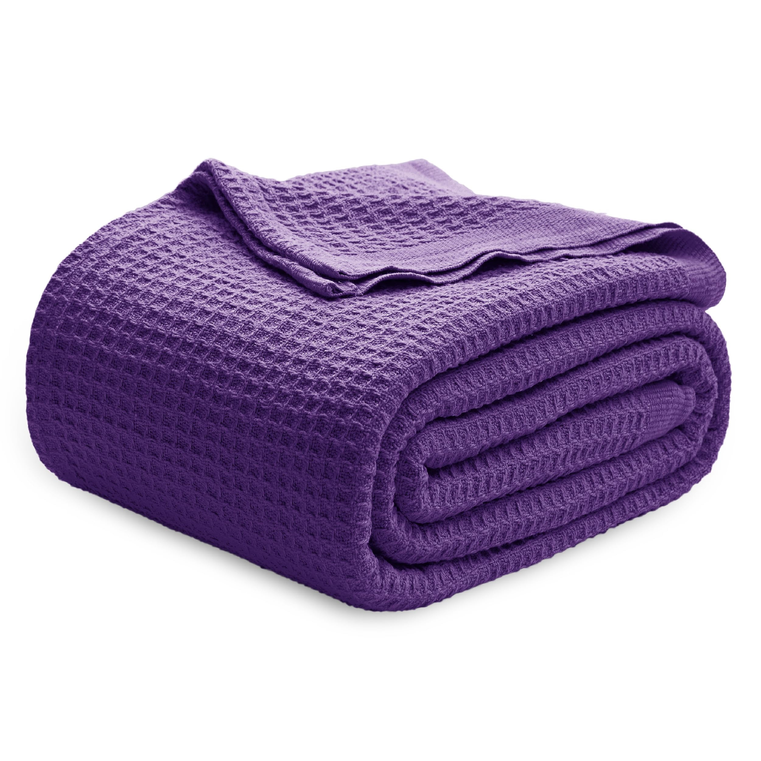 Cozy Comfort 100% Cotton Blanket King Size for Bed - Breathable and ...