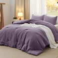 thumbnail image 1 of U by Bedsure 3 Pieces Full Comforter Bedding Set, Purple Comforter Set for All Seasons, 1 Lightweight Prewashed Comforter and 2 Pillowcases,Full,Grayish Purple, 1 of 6