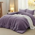 thumbnail image 1 of U by Bedsure 3 Pieces King Comforter Bedding Set, Purple Comforter Set for All Seasons, 1 Lightweight Prewashed Comforter and 2 Pillowcases,King,Grayish Purple, 1 of 7