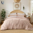 thumbnail image 1 of King Comforter Sets, 3 Pieces Rose Dust Bed in a Bag, Flowers Botanical Lightweight Bedding Sets, 1 of 6