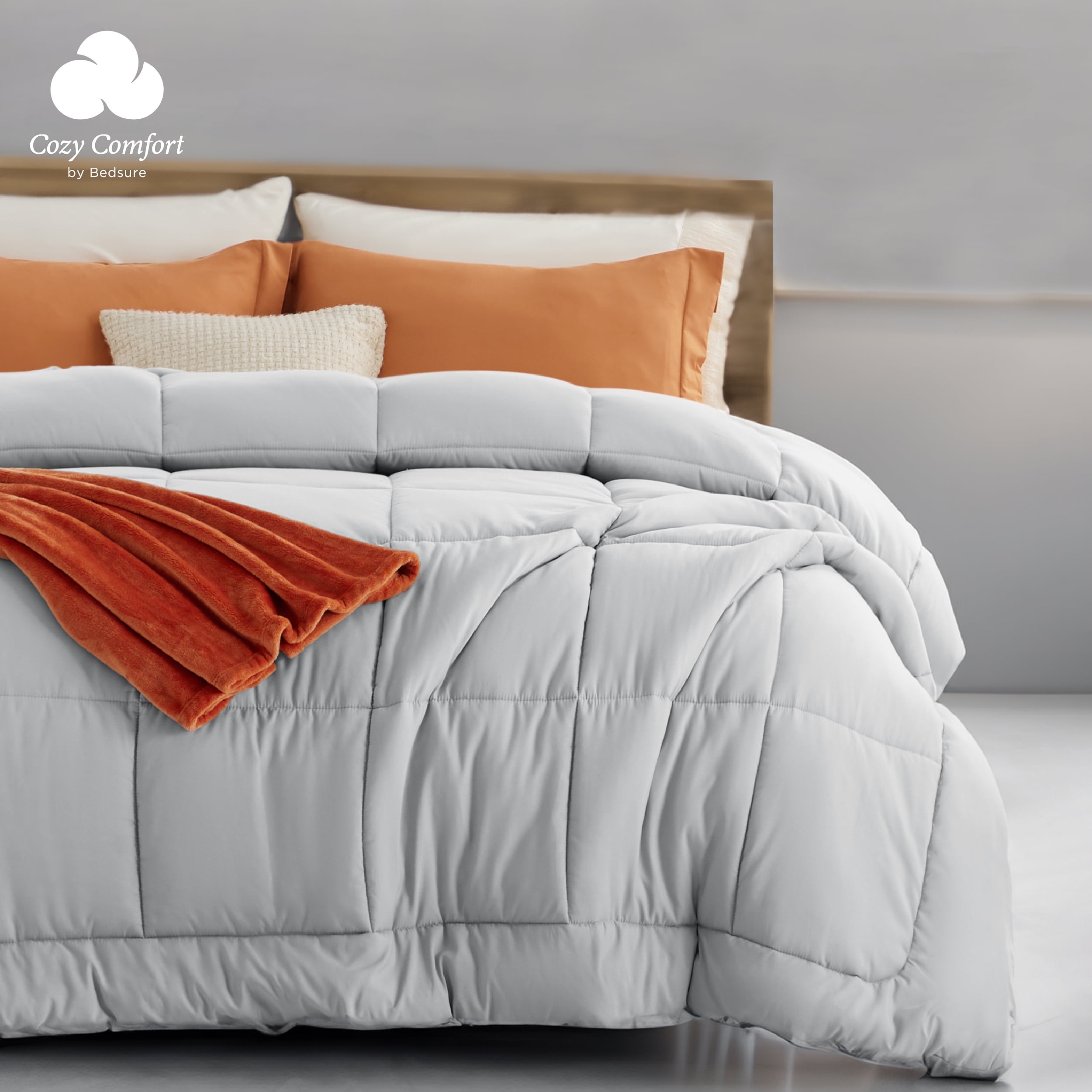 All Season Down Alternative Comforter Duvet Insert, Machine Washable ...