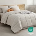 thumbnail image 1 of Cozy Comfort Beige Twin Comforter Set - 5 Pieces Solid Twin Bed in a Bag, Twin Bed Set Beige with Quilted Warm Fluffy Comforters, Sheets, Pillowcase & Sham, 1 of 6