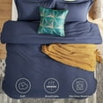 thumbnail image 1 of U by Bedsure California King Washed & Soft Duvet Cover Set 3 Pieces with Zipper Closure, 1 Duvet Cover 104x98 inches and 2 Pillow Shams, Duvet, 1 of 7