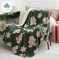 thumbnail image 1 of Cozy Comfort Christmas Throw Blanket - Soft and Warm Sherpa Christmas Gingerbread Throw Blankets for Couch, Sofa, Bed, Winter Blanket for Christmas, Decoration Gift Blanket 50"x60", 1 of 6