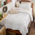 thumbnail image 1 of U by Bedsure Comforter Set, Boho Tufted Shabby Chic Bedding Comforter Set, 2 Pieces Vintage Farmhouse Bed Set for All Seasons, Soft Bedding Set with 1 Pillow Sham,Twin,White, 1 of 7