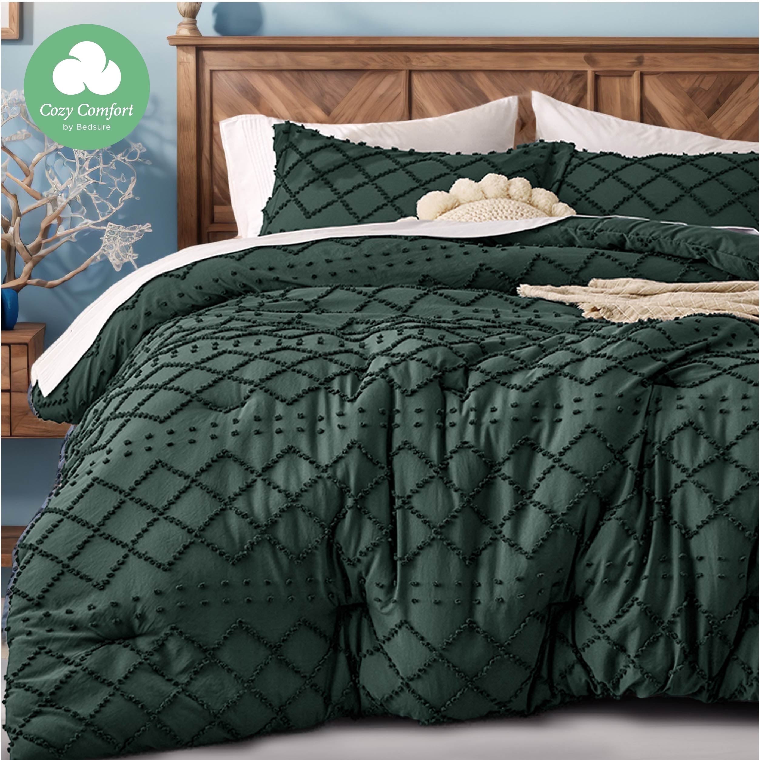 U by Bedsure Comforter Set, Boho Tufted Shabby Chic Bedding Comforter ...