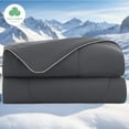 thumbnail image 1 of Cozy Comfort Cooling Blanket Throw-Dark Grey Lightweight Breathable Blanket, 1 of 7