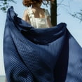 thumbnail image 1 of Cozy Comfort Cooling Cotton Waffle Breathable Rayon Derived from Bamboo Queen Blanket,Navy,90x90 inches, 1 of 7