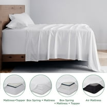 Cozy Comfort Deep Pocket Queen Sheets Set -4 Piece Air Mattress Sheets, Moisture Wicking Soft Cooling Bedding Sheets & Pillowcases, White