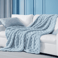 thumbnail image 1 of U by Bedsure Dream Blue Fleece Blanket for Couch - Super Soft Cozy Blankets for Women,Girls, 50x60 inches, 1 of 6