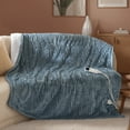 thumbnail image 1 of U by Bedsure Electric Blanket Heated Full - Soft Ribbed Flannel Heated Blanket, Fast Heating Electric Throw with 6 Heating Levels & 4 Time Settings, 3 Hours Auto-Off, Grey, 1 of 7