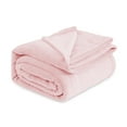 thumbnail image 1 of Cozy Comfort Fleece Bed Blankets Queen Size Pink - Soft Lightweight Plush Fuzzy Cozy Blanket, 90X90 inches, 1 of 6