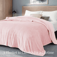 thumbnail image 1 of U by Bedsure Fleece Bed Blankets Queen Size Pink, 260GSM Soft Lightweight Plush Fuzzy Cozy Blanket, 89X89 inches, 1 of 6