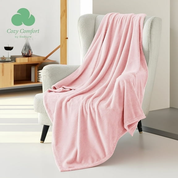 U by Bedsure Fleece Blanket Throw Blanket Pink, 260GSM Cozy Blankets And Throws for Toddlers, Kids, Girls