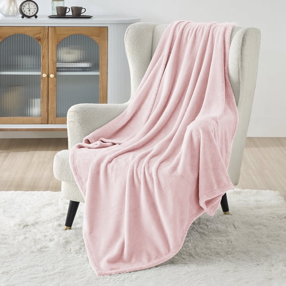 U by Bedsure Fleece Blanket Throw Blanket Pink, 260GSM Cozy Blankets And Throws for Toddlers, Kids, Girls