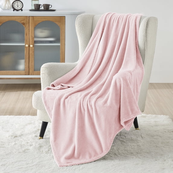 U by Bedsure Fleece Blanket Throw Blanket Pink, 260GSM Cozy Blankets And Throws for Toddlers, Kids, Girls