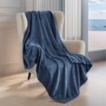 thumbnail image 1 of U by Bedsure Fleece Blanket Twin Blanket, 260GSM Stone Blue Lightweight Soft Cozy Blanket,59X79 inches, 1 of 7