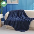 thumbnail image 1 of U by Bedsure Fleece Throw Blanket for Couch - Super Soft Cozy Blankets for Women,Girls, 50x60 inches Navy, 1 of 6