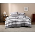 thumbnail image 1 of U by Bedsure Full Comforter Set - 7 Pieces Grey White Striped Bedding Sets Full Bed in A Bag with Comforters Full Size, Sheets, Pillowcases & Shams, Bed Sets, 1 of 5