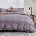 thumbnail image 1 of U by Bedsure Grayish Purple Duvet Cover Full Size - Soft Prewashed Full Duvet Cover Set, 3 Pieces, 1 Duvet Cover 80x90 Inches with Zipper Closure and 2 Pillow Shams, 1 of 8
