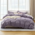 thumbnail image 1 of U by Bedsure Grayish Purple Duvet Cover Full Size - Soft Prewashed Full Duvet Cover Set, 3 Pieces, 1 Duvet Cover 80x90 Inches with Zipper Closure and 2 Pillow Shams, 1 of 6