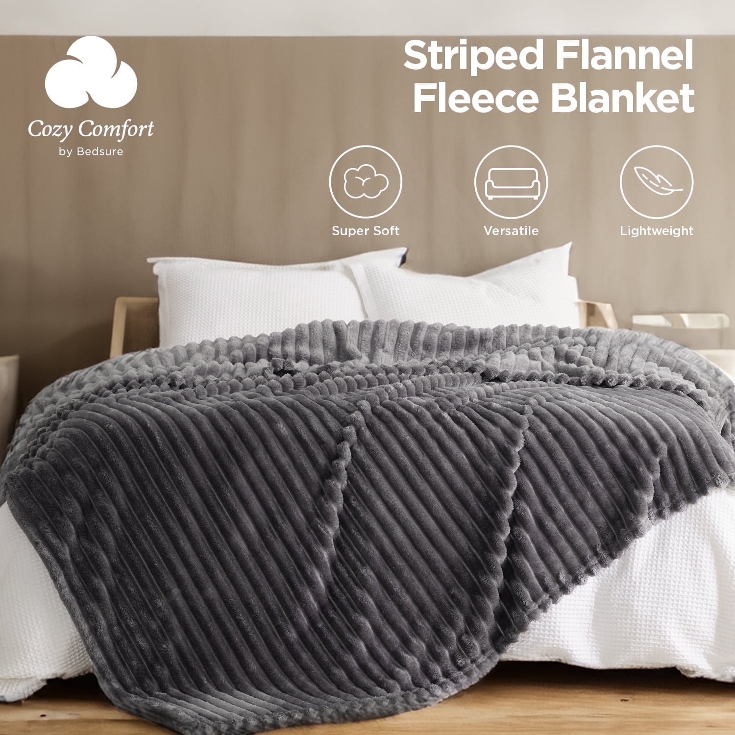 Cozy Comfort Soft Fleece Throw Blanket – Lightweight & Warm