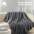 thumbnail image 1 of Cozy Comfort Grey Fleece Twin Blanket for Couch - Super Soft Cozy Blankets for Women, Girls, 60x80 inches, 1 of 7