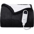 thumbnail image 1 of Cozy Comfort Heated Blanket Electric Throw, Soft Flannel Electric Blanket, with 4 Time Settings, 6 Heat Settings, and 3 hrs Timer Auto Shut Off (50x60 inches, Black), 1 of 6