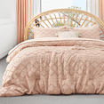 thumbnail image 1 of U by Bedsure King Size Comforter Set - Coral Pink Comforter, Boho Tufted Shabby Chic Bedding Comforter Set, 3 Pieces Farmhouse Bed Set for All Seasons, Fluffy Soft Bedding Set with 2 Pillow Shams, 1 of 5
