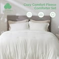 thumbnail image 1 of U by Bedsure Modern 3-Piece Queen Comforter Set, White Solid Print, 1 Comforter and 2 Pillowcases, 1 of 6