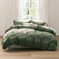 thumbnail image 1 of U by Bedsure Olive Green Duvet Cover Twin - Soft Prewashed Extra Long Duvet Cover Set, 2 Pieces, 1 Duvet Cover 68x90 Inches with Zipper Closure and 1 Pillow Sham, 1 of 6