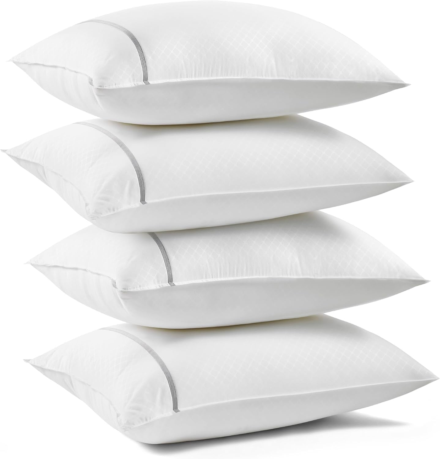 Cozy Comfort Queen Pillows Set of 4 - Queen Size Pillows 4 Pack Hotel Quality Luxury Plush Soft Supportive Pillows Premium Breathable Microfiber Bed Pillows for Back, Stomach or Side Sleepers - Walmart.com