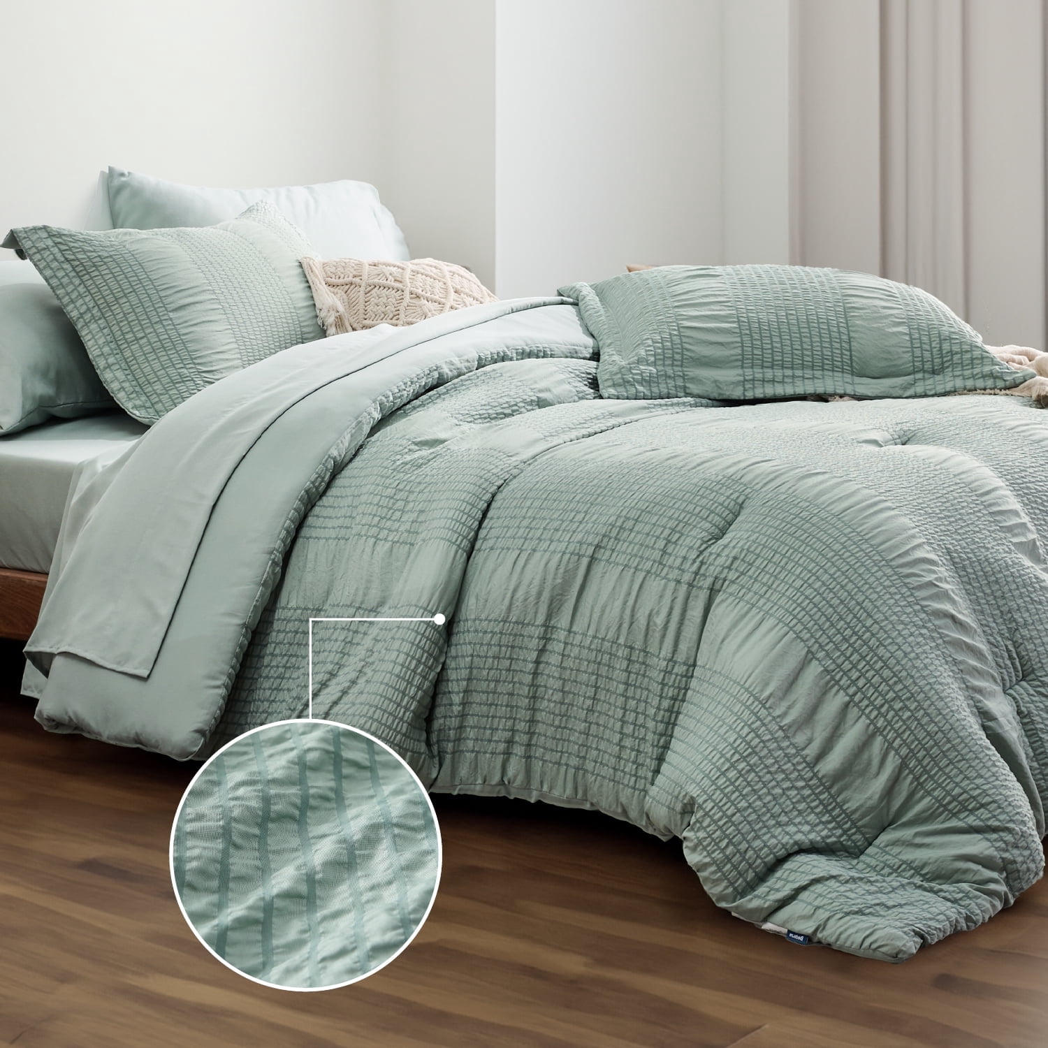 Bedsure Comfortable Queen Size Comforter Set Sage Green 7 Pieces bedsure-comfortable-queen-size-comforter-set-sage-green-7-pieces