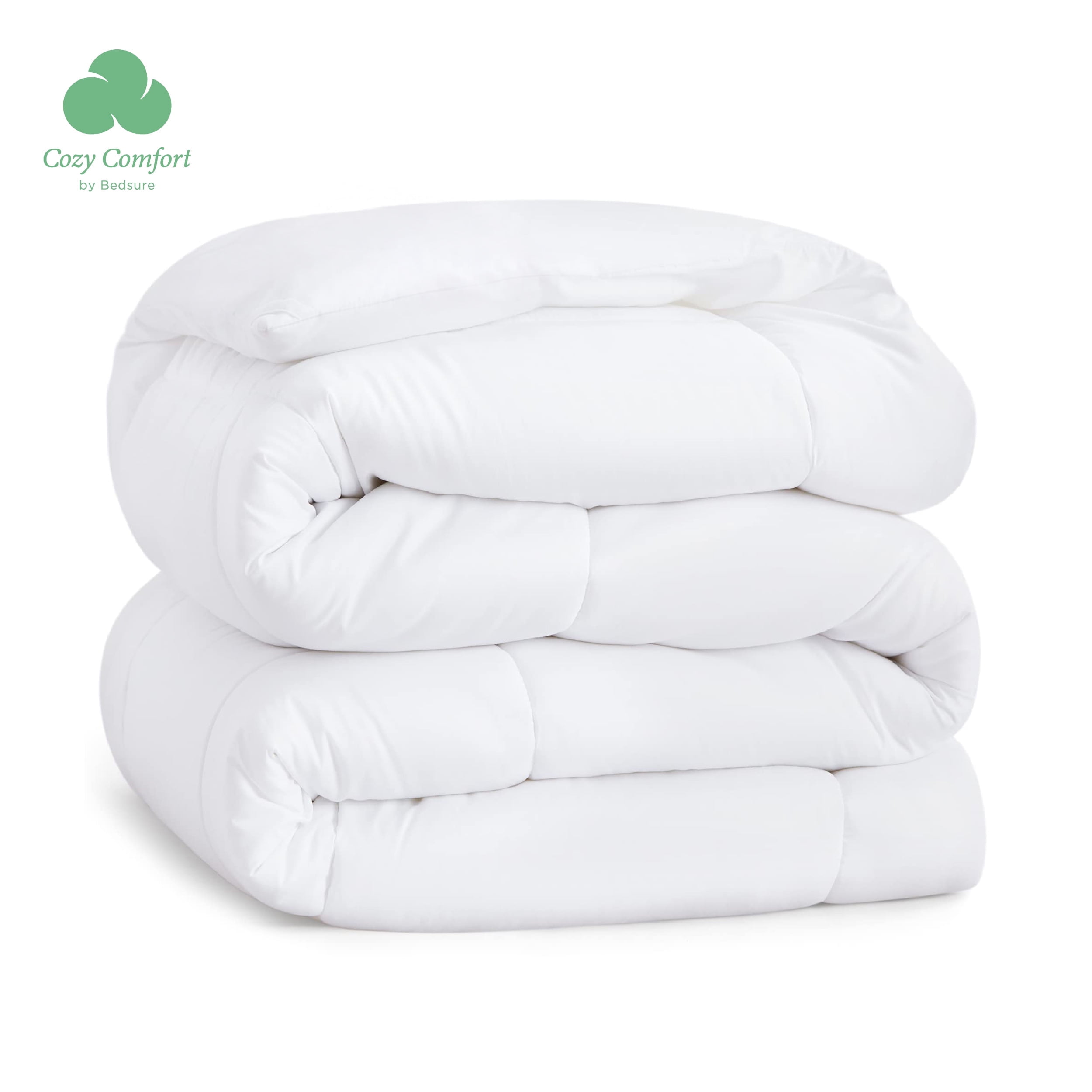 U by Bedsure Comforter Duvet Insert King Size,All Season Down Alternative ,Machine Washable Quilted Reversible Duvet Insert with Corner Tabs, White, 102x90 inches