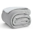 thumbnail image 1 of Sherpa Fleece Blanket Twin Size Light Grey - Thick and Warm, Soft and Fuzzy, 60x80 inches, 1 of 6