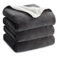 thumbnail image 1 of U by Bedsure Sherpa Fleece King Blanket Charcoal - Thick Warm Blankets,220gsm, Soft Large Blanket,108x90 inches, 1 of 6