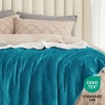 thumbnail image 1 of U by Bedsure Sherpa Fleece Queen Blankets Teal - Thick and Warm Blanket,Soft Fuzzy Blanket,90x90 inches, 1 of 7
