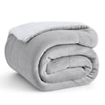 thumbnail image 1 of Sherpa Fleece Throw Blanket - Thick and Warm Blankets, Light Grey, 50x60 inches, 1 of 6