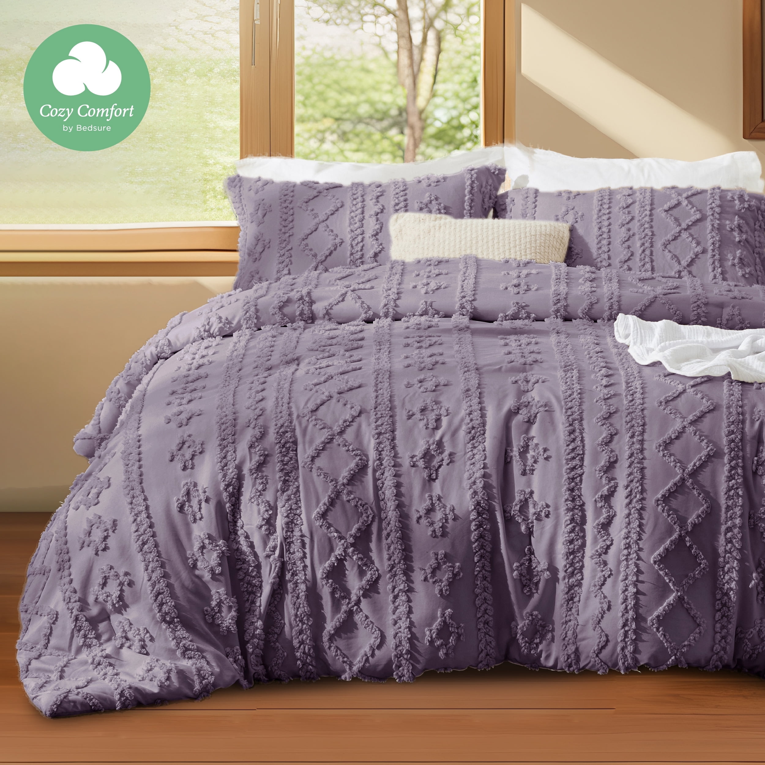 Photo inspiration: From Cozy Comfort To Urban Chic Reference: Cozy Comfort Tufted Boho Comforter Set 2 Pieces Farmhouse Shabby
