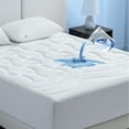 thumbnail image 1 of Cozy Comfort Twin XL Waterproof Mattress Pad - Thick Quilted Fitted Mattress Protector with 8-21" Deep Pocket, Soft Breathable Mattress Cover Padded, 39x80 inches, White, 1 of 8