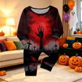 thumbnail image 1 of Cozy Comfy Matching Family Halloween Pajamas PJs Set, Cute Pumpkin Ghost Long Sleeve Loungewear Sleepwear Nightwear Gifts, 1 of 4
