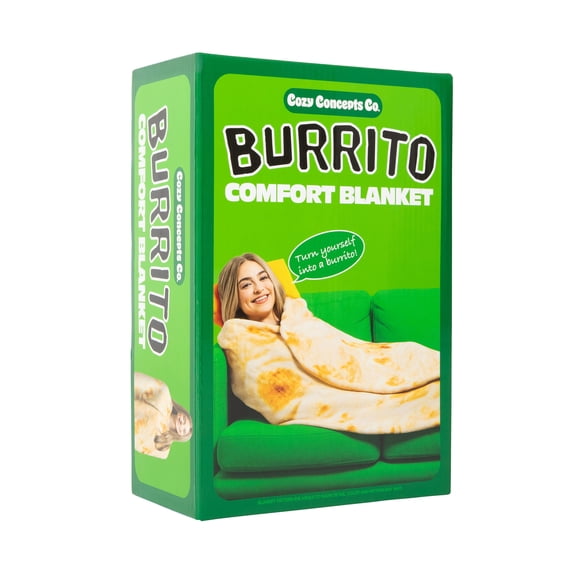 Cozy Concepts Burrito Blanket by Relatable, 65” Throw Blanket, Tailgate Essentials
