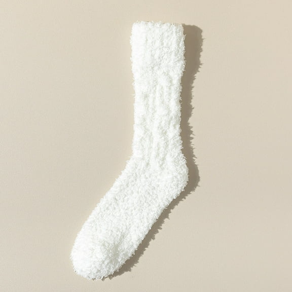 Cozy Coral Fleece Socks for Women - Thick Warm Plush Sleep & Floor Socks for Winter (One Size, 6 Pairs)
