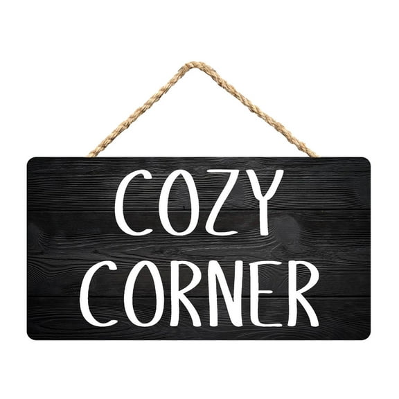 Cozy Corner Wooden Sign Wall Art Wall Decor 6"x12"