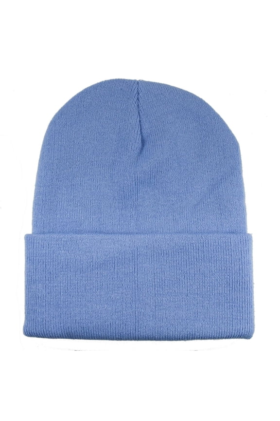 Cozy Cotton Beanie Hat – Soft, Breathable, and Warm, Multiple Colors Available sky blue