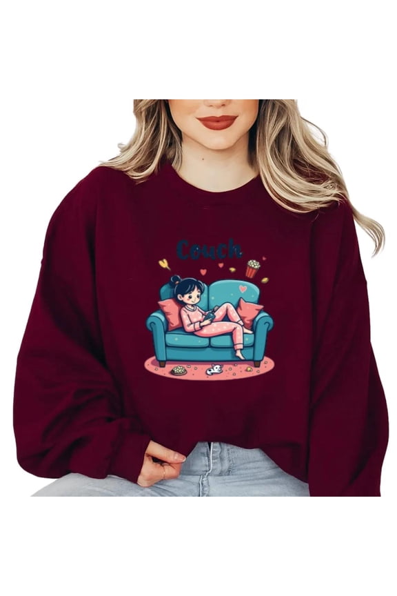 Cozy Couch Relaxation Mode On Funny Home Comfort Lazy Weekend Chill Rest Sweatshirt, for men & women, up to size 5XL
