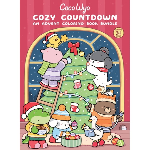 Cozy Countdown: An Advent Coloring Book Bundle, (Hardcover)