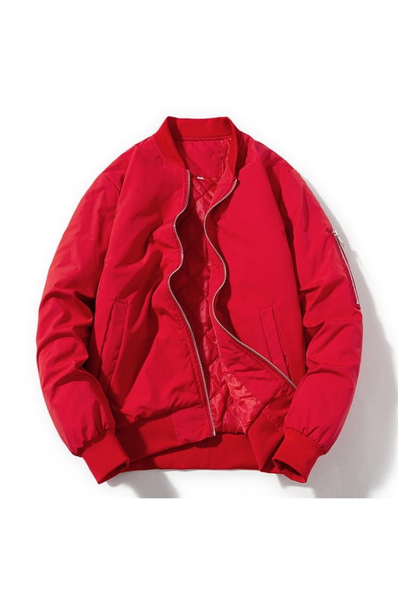 Men's & Women's Fleece-Lined Bomber Jacket - Available in 5 Colors